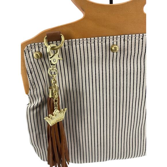 Deesigns by Dee Ocleppo Hilfiger women's Tote Purse Bag Bar blue Convertible - Picture 2 of 10